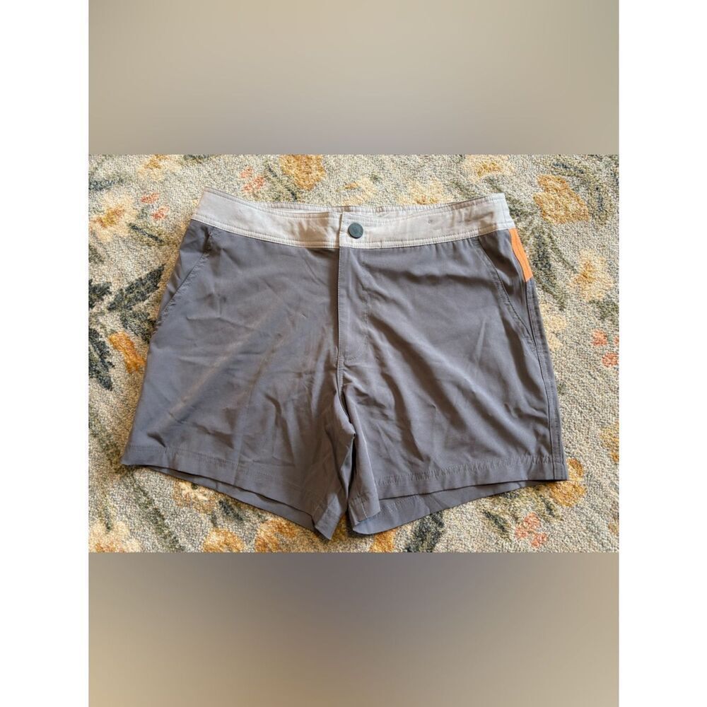 Chubbies Gray & Orange Shorts Small
